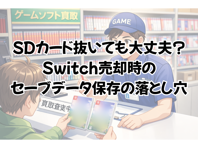 Switchを売る時にSDカードは?売る前にすることは6つ!